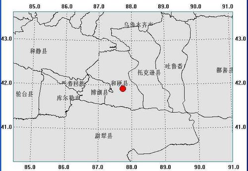 新疆和碩縣發(fā)生4.7級地震 烏魯木齊有震感