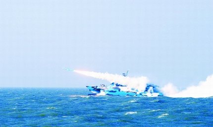 導彈發(fā)射場面。