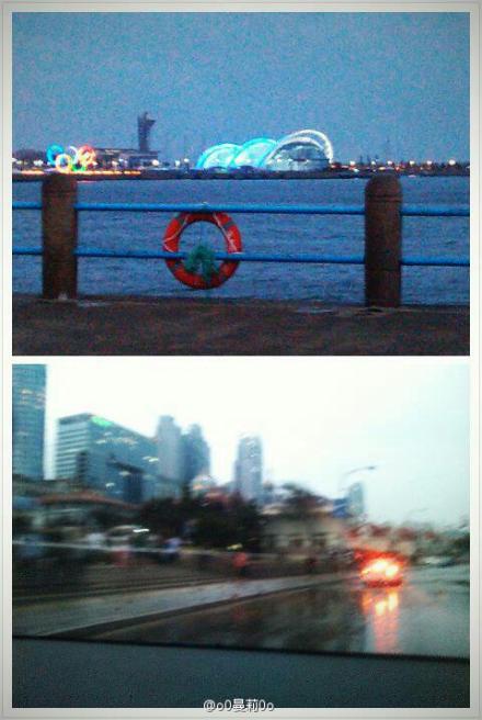 臺(tái)風(fēng)達(dá)維來(lái)襲 網(wǎng)友實(shí)拍青島前海