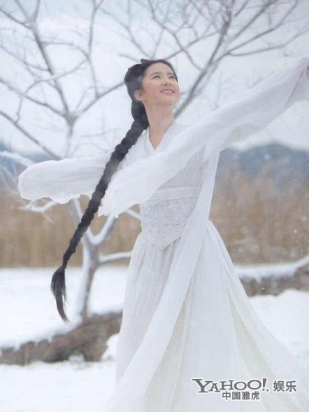 神雕俠侶——小龍女，劉亦菲小龍女的飄飄欲仙正好滿足了張紀(jì)中對(duì)鼓風(fēng)機(jī)的熱愛張紀(jì)中全劇真是不遺余力的把鼓風(fēng)機(jī)的作用發(fā)揮到淋漓極致私以為劉亦菲的小龍女看靜態(tài)的照片比動(dòng)態(tài)更有意境