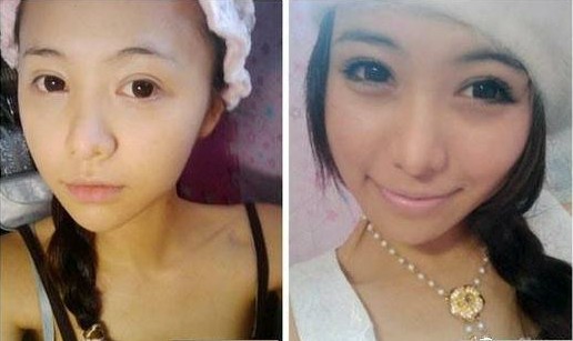 卸妝后嚇死人的素顏 餓滴神啊