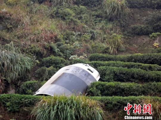 落在江西省遂川縣湯湖鎮(zhèn)高塘村的衛(wèi)星整流罩殘骸。