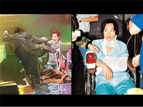 陳奕迅失足摔破睪丸成龍險喪命 盤點明星“悲催”受傷史