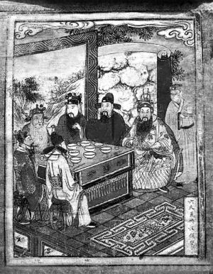 　▲古代有肥水衙門大發(fā)過年紅包，亦有官員請下屬吃一頓了事