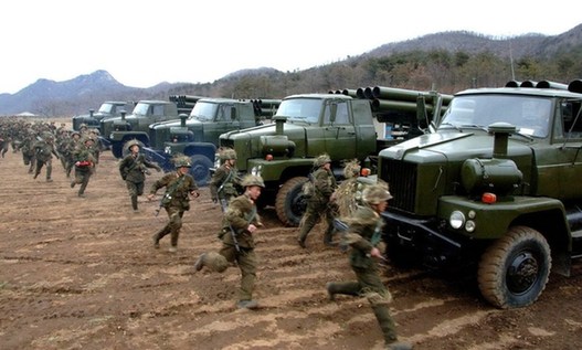 朝鮮中央社公布朝士兵緊張訓練照