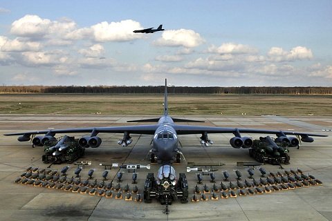 資料圖：B-52可以搭載大量武器，是美軍至今仍不愿將其淘汰的主因。
