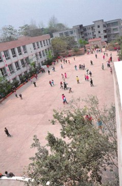 圖為當(dāng)天操辦婚禮的操場。